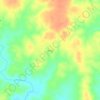 Mapa topográfico Piraja, altitud, relieve