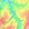 Mapa topográfico Penzé, altitud, relieve