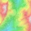 Mapa topográfico Col du Chérel, altitud, relieve