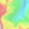 Mapa topográfico Escouerens, altitud, relieve