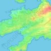Mapa topográfico Kernigou, altitud, relieve