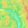 Mapa topográfico Порожек, altitud, relieve