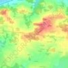 Mapa topográfico Les Quatre Routes, altitud, relieve