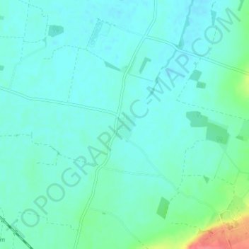 Mapa topográfico Brandon, altitud, relieve