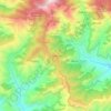 Mapa topográfico Chakrata, altitud, relieve