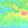 Mapa topográfico Surguières, altitud, relieve