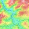 Mapa topográfico Wustweiler, altitud, relieve