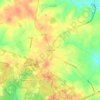 Mapa topográfico Dogsboro, altitud, relieve