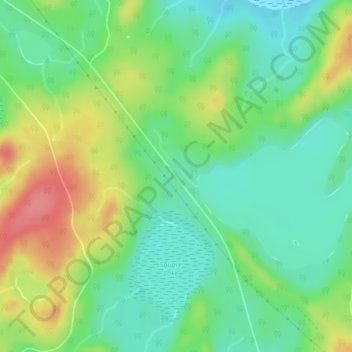 Mapa topográfico Thaddeus, altitud, relieve