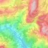 Mapa topográfico Renno di Sotto, altitud, relieve