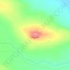 Mapa topográfico Ranquilcó, altitud, relieve