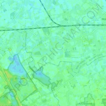 Mapa topográfico Pikkerie, altitud, relieve