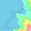 Mapa topográfico Puerto Cruz Grande, altitud, relieve