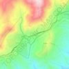 Mapa topográfico El Bujeo, altitud, relieve