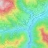 Mapa topográfico Ceradello, altitud, relieve