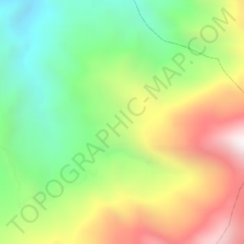 Mapa topográfico Cordilleras, altitud, relieve