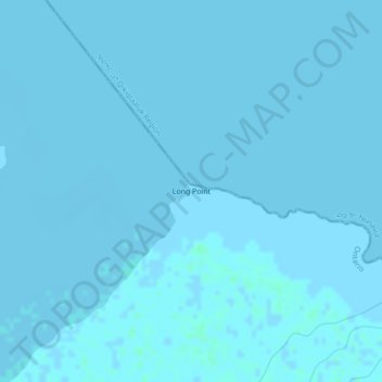 Mapa topográfico long Point, altitud, relieve
