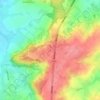 Mapa topográfico Kortekeer, altitud, relieve
