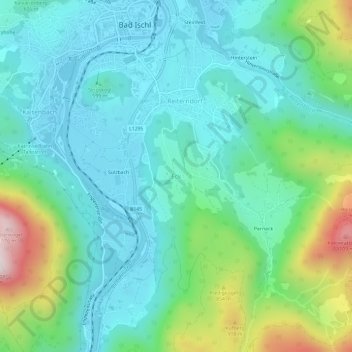 Mapa topográfico Eck, altitud, relieve