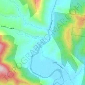 Mapa topográfico Licola, altitud, relieve