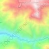 Mapa topográfico Duchun, altitud, relieve