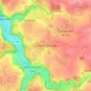 Mapa topográfico Le Petit Veauville, altitud, relieve