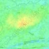 Mapa topográfico Vinkt, altitud, relieve