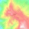 Mapa topográfico El Faique, altitud, relieve