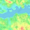 Mapa topográfico Kershader, altitud, relieve