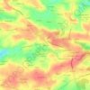 Mapa topográfico Kernévez, altitud, relieve