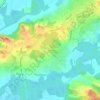 Mapa topográfico Bigné, altitud, relieve