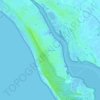 Mapa topográfico Les Amourettes, altitud, relieve