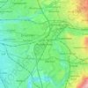 Mapa topográfico Audenshaw, altitud, relieve