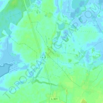 Mapa topográfico Silenz, altitud, relieve