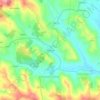 Mapa topográfico Merceana, altitud, relieve