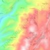 Mapa topográfico Borrero, altitud, relieve