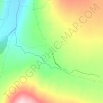 Mapa topográfico Allnabad, altitud, relieve
