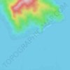 Mapa topográfico Temuo, altitud, relieve