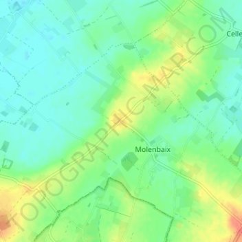 Mapa topográfico Butor, altitud, relieve