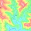 Mapa topográfico Linha Leste, altitud, relieve