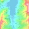 Mapa topográfico Pigeon Bay, altitud, relieve