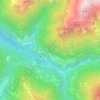 Mapa topográfico Casél de sóre, altitud, relieve