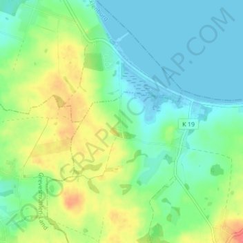 Mapa topográfico Wohlenhagen, altitud, relieve