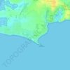 Mapa topográfico Kervoyal, altitud, relieve