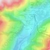 Mapa topográfico Le Reverset, altitud, relieve