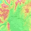 Mapa topográfico Wuhua, altitud, relieve