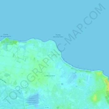 Mapa topográfico Le Grand Vieil, altitud, relieve