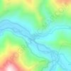 Mapa topográfico Chancamayo, altitud, relieve