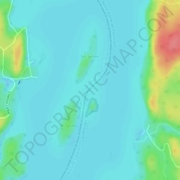 Mapa topográfico 31 Mile Lake, altitud, relieve
