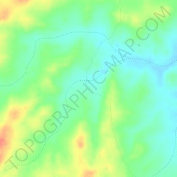 Mapa topográfico Feijão, altitud, relieve